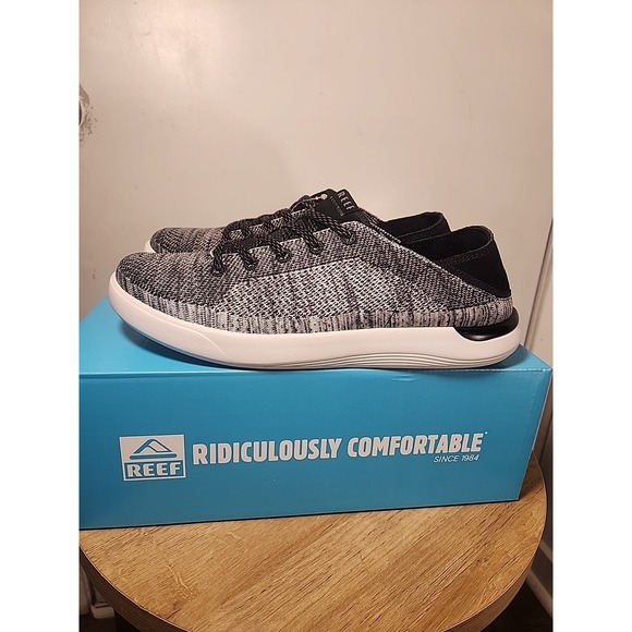 Reef Swellsole Neptune Shoes Mens 11 Charcoal Gray Light Comfort Sneaker New NIB - Picture 2 of 4